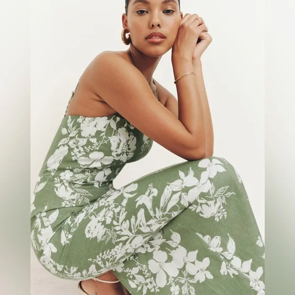 REFORMATION Frankie Linen Dress - Picture 7 of 17